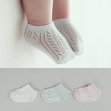 婴儿童袜子纯棉夏季薄款宝宝袜男女童短袜0-1-3-5岁低帮地板袜韩