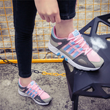 夏季韩版新款网面运动鞋女鞋透气防臭舒适超轻厚底跑步休闲鞋子潮