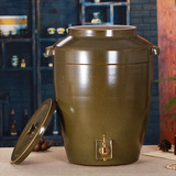 景德镇陶瓷水缸净水器家用储水罐带龙头饮水机酒缸大小号25斤50斤