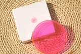 欧美韩国玫红粉色可爱果冻荧光透明pvc海边游泳防水化妆包带礼盒