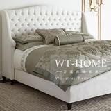 欧式时尚简约新古典法式地中海后现代软包床样板房卧室家具实木床