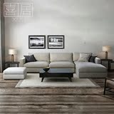 时尚现代简约单人双人三人转角懒人组合定制小户型沙发
