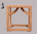 新中式老榆木免漆茶桌椅茶室茶楼禅意家具简约现代实木餐桌餐凳