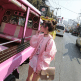 小妞2016夏装新款韩版粉色拉链小圆领长袖夹克棒球服女外套上衣潮