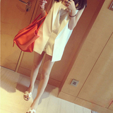 2016夏季薄款韩版无袖西装马甲女中长款白色大码开衫背心外套