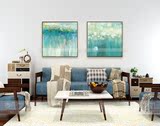 油画简约现代高档客厅玄关沙发背景墙装饰画挂画纯手绘装饰抽象