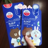 韩国正品可莱丝nmf卡通动物面膜 蓝色针剂水库 补水保湿10片包邮