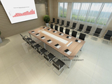 上海办公家具2米会议桌黑白色简约办公桌时尚定制8人会议桌10人桌