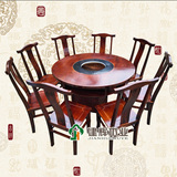 厂家批发大理石火锅桌椅凳子 多功能液化气餐厅实木柜式火锅桌椅