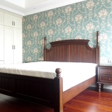 重庆木朵朵美式家具全实木双人床1.5m1.8m主卧室床婚床定制实拍