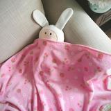 粉色小草莓樱桃冬季珊瑚绒空调午休毯毛毯绒毯休闲毯学生宿舍盖毯