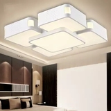 促销 客厅灯长方形LED吸顶灯大气简约卧室餐厅灯调光灯具天空之城