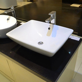 正品桌上式洗脸面盆LW716B陶瓷长方形洗手台上盆 特价