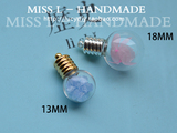 【Miss L】BZ33 我的小灯泡 玻璃球罩子吊坠 diy手工项链配件18MM