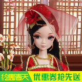 芭芘洋娃娃正品可儿娃娃9002中国古代古装新唐朝新娘女孩玩具礼物