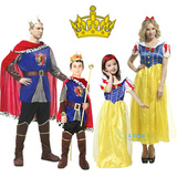 六一儿童节化妆舞会国王子服装男女成人白雪公主皇后裙子亲子表演