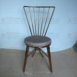 设计师休闲椅简约现代北欧单人沙发椅不锈钢餐椅卧室阳台椅子单人