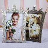 欧式奢华相框摆台 创意相架6寸7寸皇冠照片框 送朋友生日结婚礼物