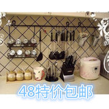 【天天特价】宜家铁艺厨房实用刀具餐具调味架挂钩置物架墙壁挂架