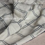 格子100%纯棉 色织衬衫床单面料 手感柔软