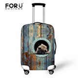 萌宠狗狗图案弹力箱套拉杆箱旅行旅游登机托运拖拉行李箱保护罩子