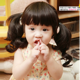 儿童假发韩版女宝宝假发套公主中长卷发摄影表演假发套女童假发