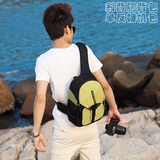 专业摄影防水单反相机包男女通用单肩包佳能数码相机胸包斜挎包