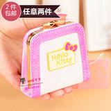 日本韩国可爱hello kitty零钱包 韩版迷你女硬币包搭扣卡通零钱夹