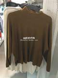 HM H&M专柜正品代购女装新款罗纹高领精细针织套衫毛衣0363770011