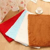 家用纯色长毛南韩国绒客厅地垫地毯门垫韩式丝毛绒榻榻米飘窗床边
