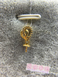 爱恋珍珠  珍珠配件 18K金项链吊坠空托 可定制不同尺寸珍珠托