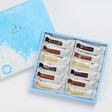 日本进口北海道白色恋人美冬巧克力 三种口味夹心威化饼干 12枚