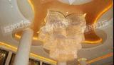 酒店宾馆非标工程灯水晶灯 来图订做定制超大高异形吸顶 莲花造型