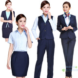 新款中国移动工作服女套装移动公司营业厅员制服外套衬衫裤春夏