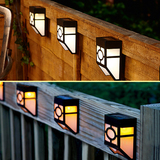新款升级户外防水太阳能壁灯篱笆灯庭院灯花园装饰灯围墙灯小路灯
