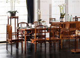 京瓷苏梨新中式餐桌餐椅刺猬紫檀花梨木红木家具工厂直销定制家具