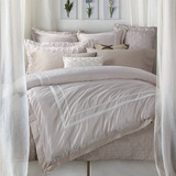 纯色简约全棉纯棉四件套1.8/2m床双人欧式美式样板房床上用品被套