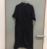 JNBY江南布衣专柜正品代购2016夏亚麻纯色修身连衣裙立领5G450207