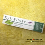 现货美国Now Foods Xyli White Toothpaste 木糖醇无氟美白牙膏