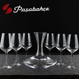 促销 土耳其进口帕莎水晶红酒杯套装超值7件礼盒装酒具醒酒器包邮