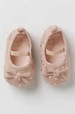英国next正品童装代购 16夏婴儿女宝宝星星粉色芭蕾舞鞋 步前鞋