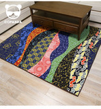 COPANDA日式拼布地垫客厅卧室简约脚垫现代门垫创意潮流家用地毯