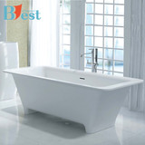 1.7米浴缸独立式 家用普通浴缸环保人造石浴缸普通成人浴盆长方形
