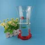 专业生产可折叠PVC透明塑料花瓶 便捷水袋花瓶 立体袋