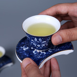 景德镇青花瓷茶杯 仿古陶瓷品茗杯功夫茶具小单杯个人杯主人杯子