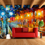 热销3d大型壁画影视墙背景墙沙发墙油画布欧式壁纸墙纸墙画墙