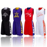 包邮16年新款空版个性篮球服夏季运动篮球衣定制男款比赛训练队服