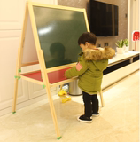 超大号儿童画板双面磁性黑板支架式可升降写字板家用实木教学画架