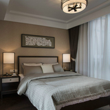 新中式实木双人床现代简约布艺床1.8米床酒店样板房卧室家具定制