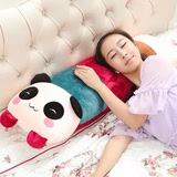 卡通熊猫枕头抱枕可拆洗大号毛绒玩具公仔布娃娃生日礼物女包邮